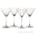 Προσαρμοσμένο χύμα Clear Cocktail Glass Martini γυαλιά